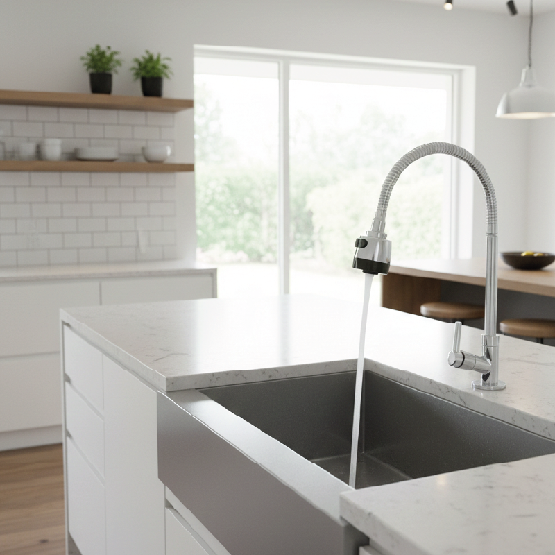 TORNEIRA CAPRI MESA FLEXIVEL CR METAL PLA...