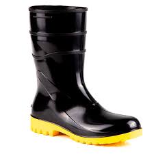 BOTA PVC CANO MEDIO SOLADO AMARELO BRACOL