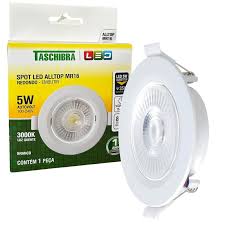 LUMINARIA SPOT LED REDONDO 7W 3000K TASCH...
