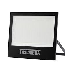 REFLETOR LED SLIM 200W 6500K PRETO TASCHIBRA